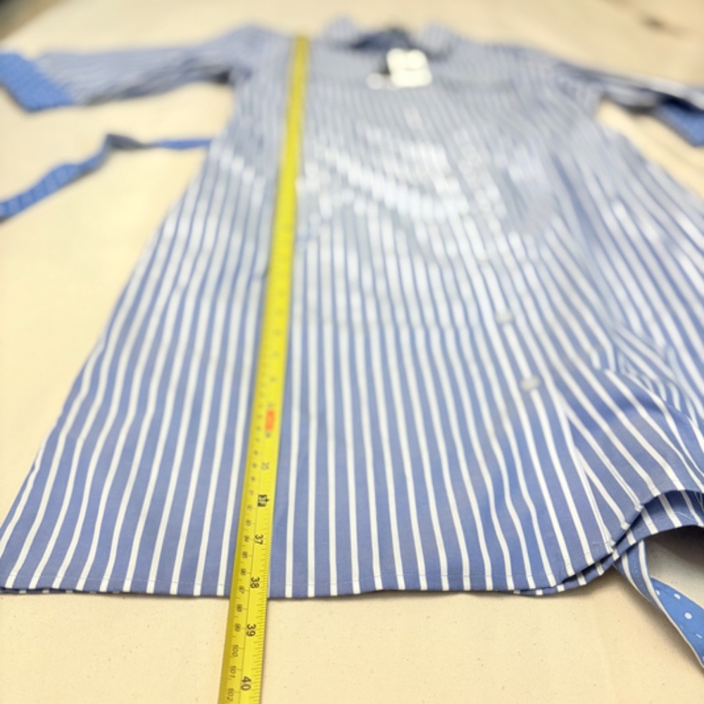 Women's Jones New York Striped Long Sleeve Dress Shirt Size Large - Picture 6 of 10